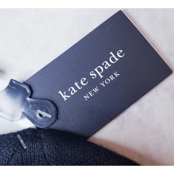 NWT KATE SPADE Traffic Sign Beanie Cap Wool Blend Women's OSFM Black Green Red - Picture 3 of 6